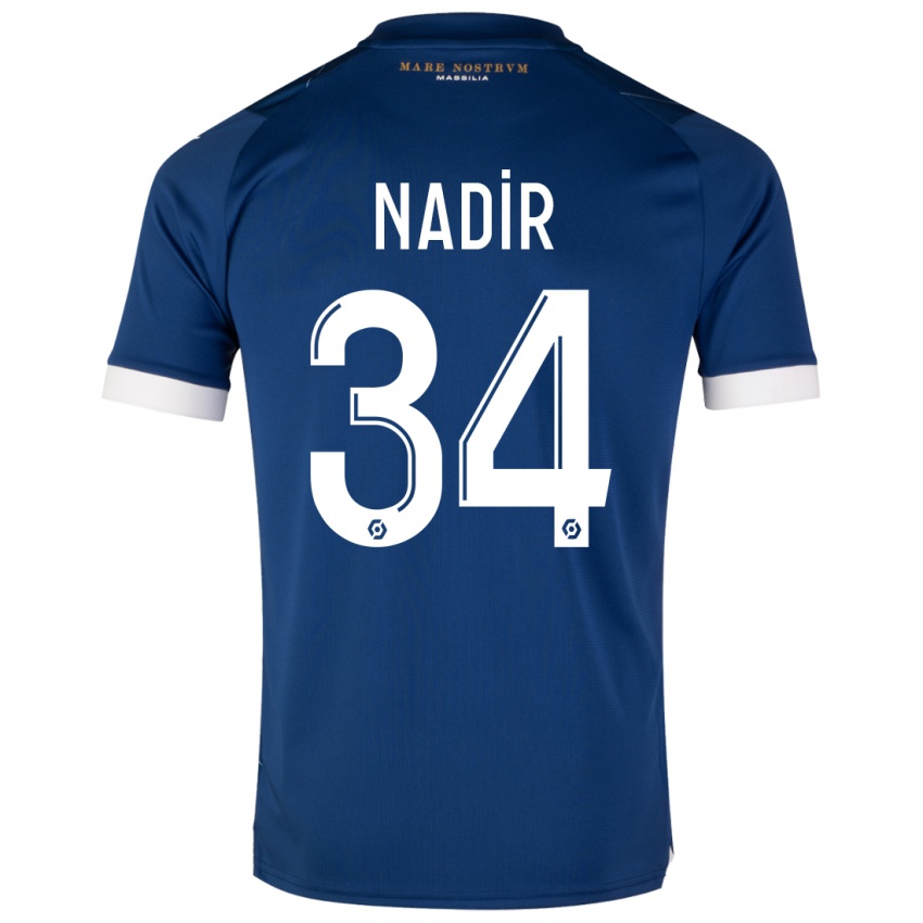 Niño Camiseta Bilal Nadir #34 Azul Oscuro 2ª Equipación 2023/24 La Camisa México