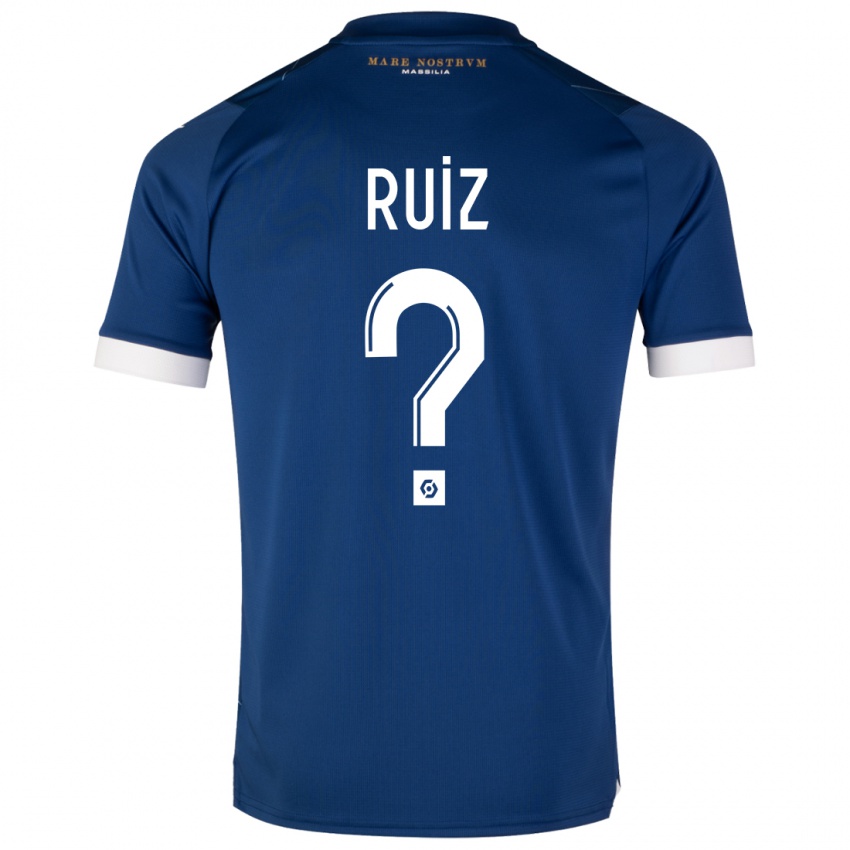 Niño Camiseta Pedro Ruiz #0 Azul Oscuro 2ª Equipación 2023/24 La Camisa México