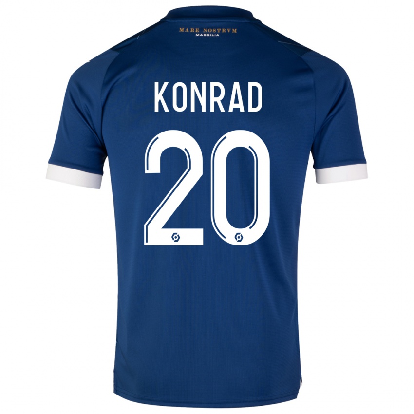 Niño Camiseta Konrad De La Fuente #20 Azul Oscuro 2ª Equipación 2023/24 La Camisa México