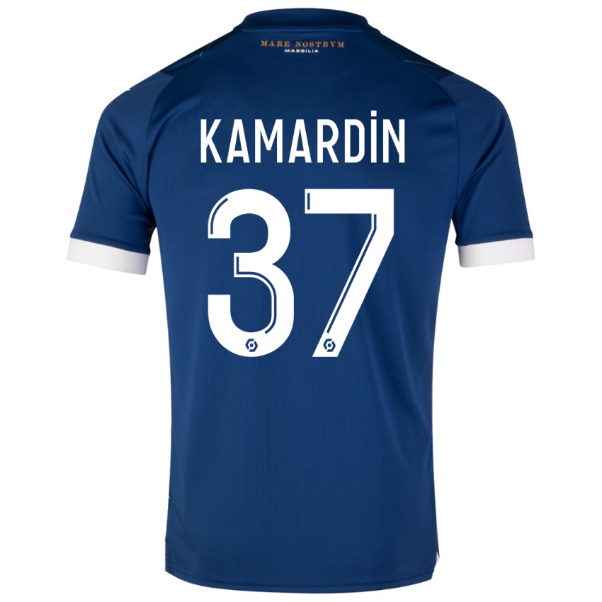 Niño Camiseta Aaron Kamardin #37 Azul Oscuro 2ª Equipación 2023/24 La Camisa México