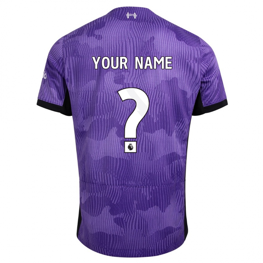 Niño Camiseta Su Nombre #0 Púrpura Equipación Tercera 2023/24 La Camisa México