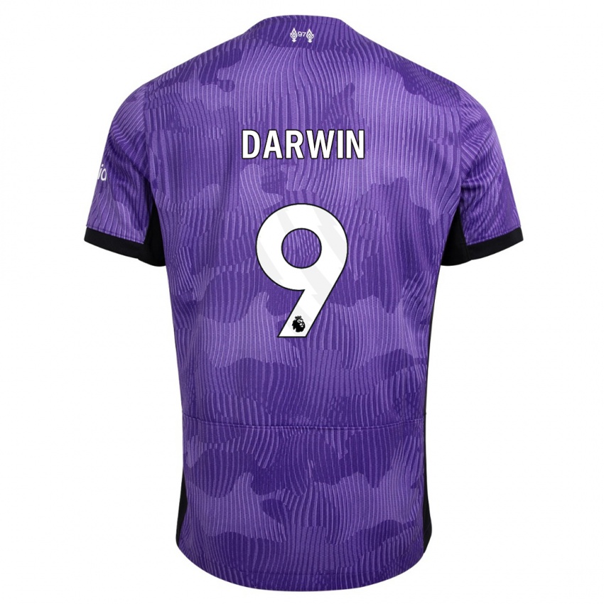 Niño Camiseta Darwin Nunez #9 Púrpura Equipación Tercera 2023/24 La Camisa México