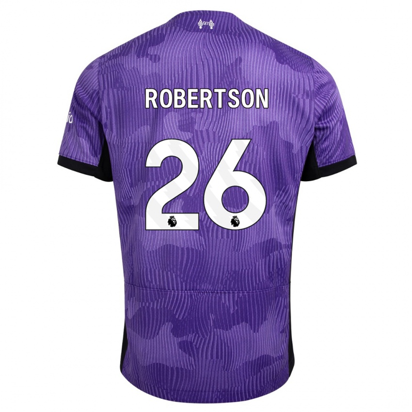 Niño Camiseta Andrew Robertson #26 Púrpura Equipación Tercera 2023/24 La Camisa México