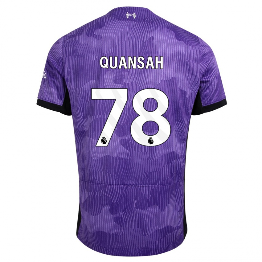 Niño Camiseta Jarell Quansah #78 Púrpura Equipación Tercera 2023/24 La Camisa México