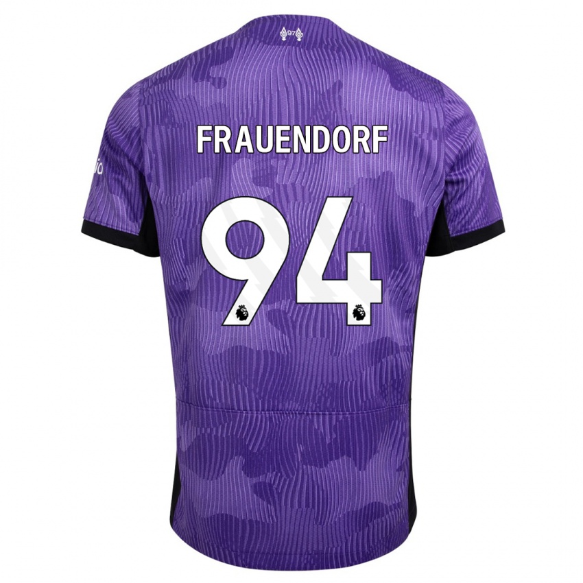 Niño Camiseta Melkamu Frauendorf #94 Púrpura Equipación Tercera 2023/24 La Camisa México