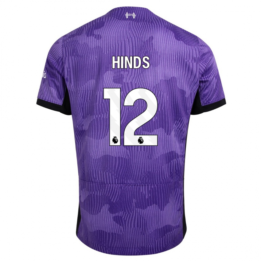 Niño Camiseta Taylor Hinds #12 Púrpura Equipación Tercera 2023/24 La Camisa México