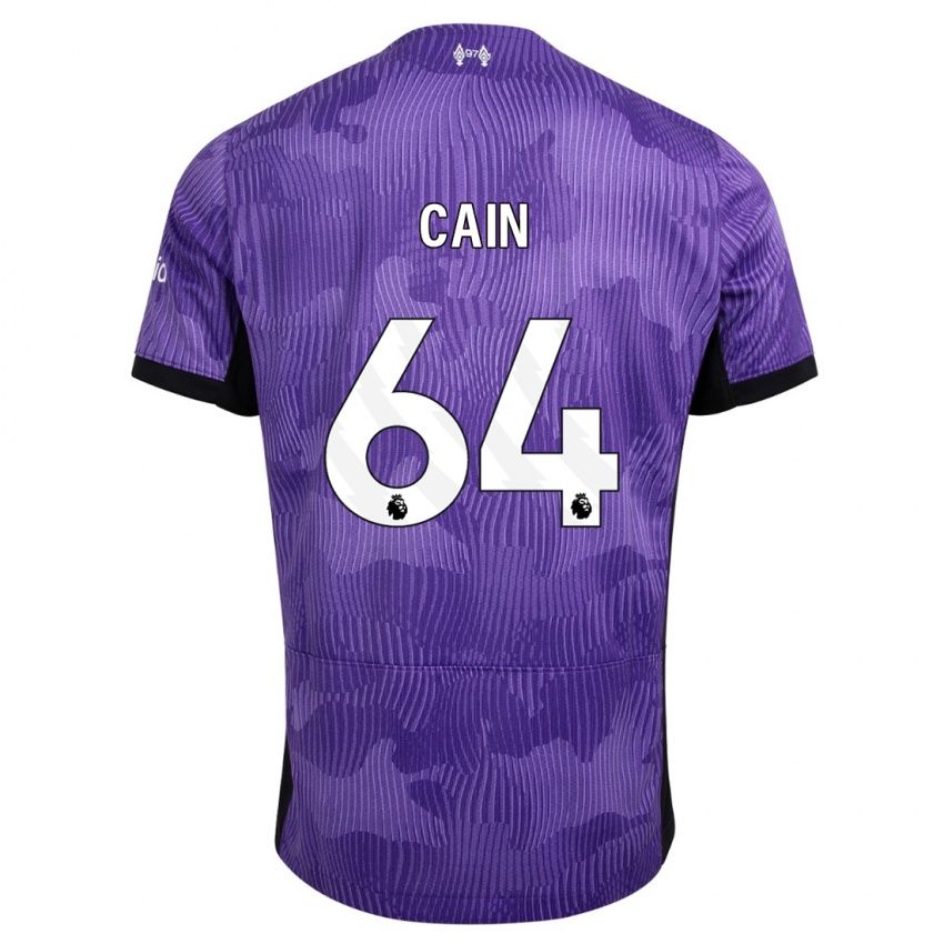 Niño Camiseta Jake Cain #64 Púrpura Equipación Tercera 2023/24 La Camisa México