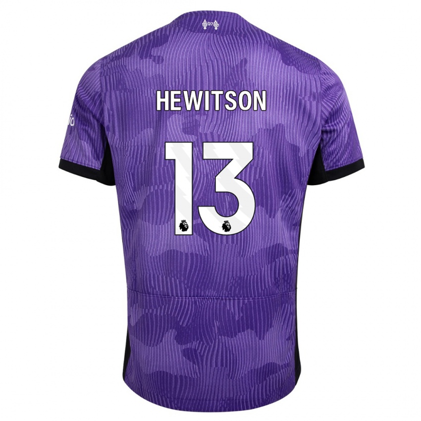 Niño Camiseta Luke Hewitson #13 Púrpura Equipación Tercera 2023/24 La Camisa México