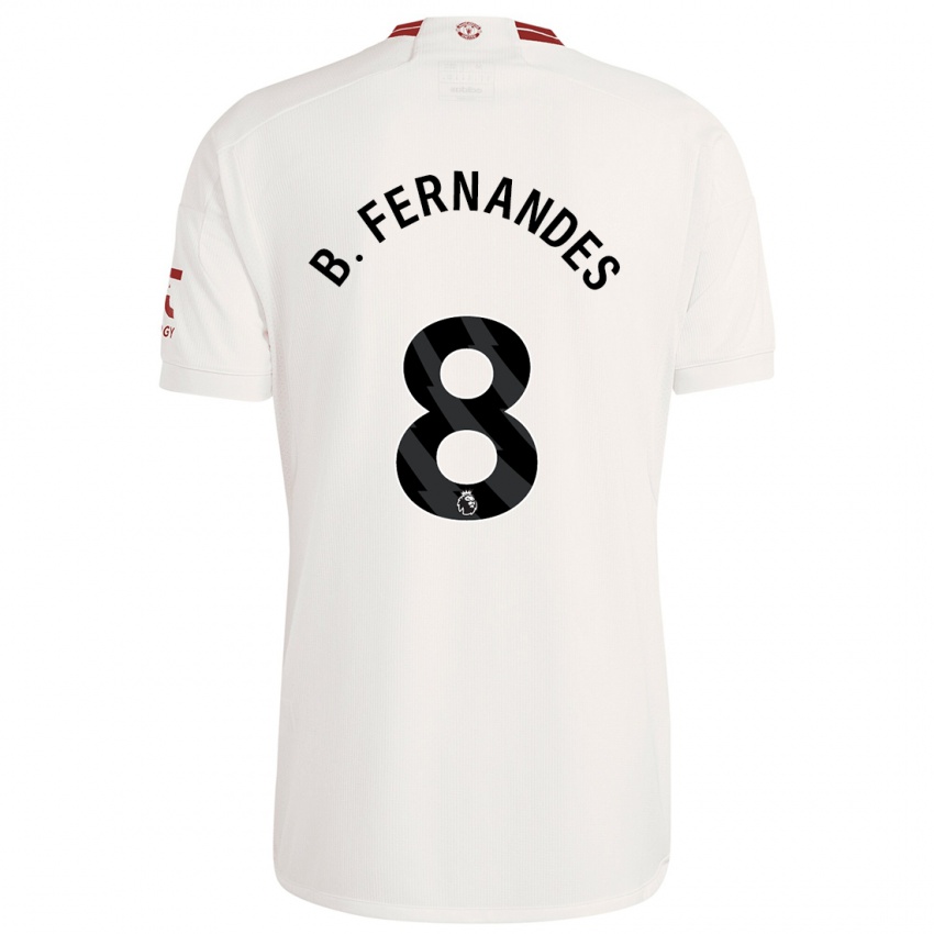 Niño Camiseta Bruno Fernandes #8 Blanco Equipación Tercera 2023/24 La Camisa México