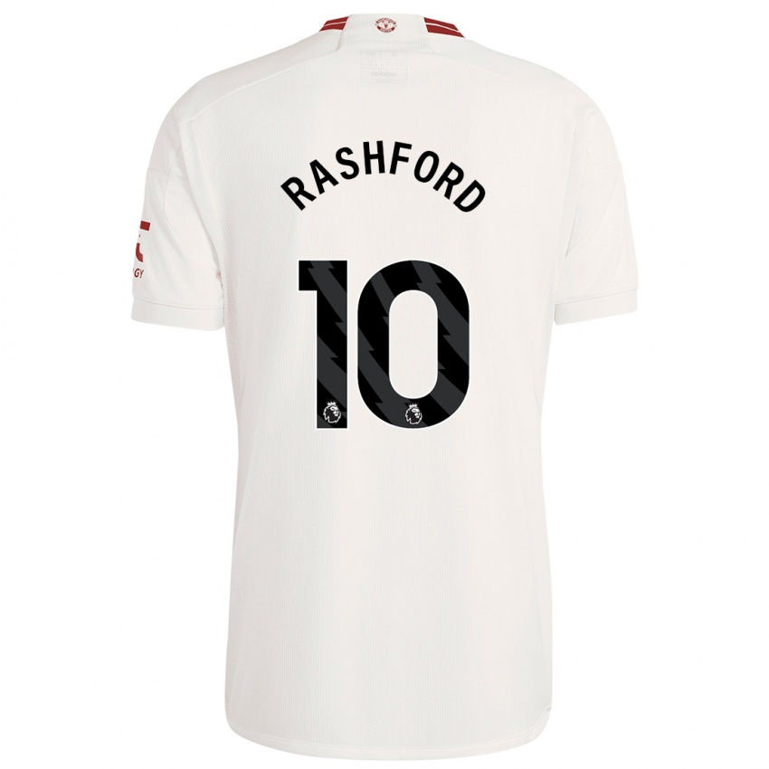 Niño Camiseta Marcus Rashford #10 Blanco Equipación Tercera 2023/24 La Camisa México