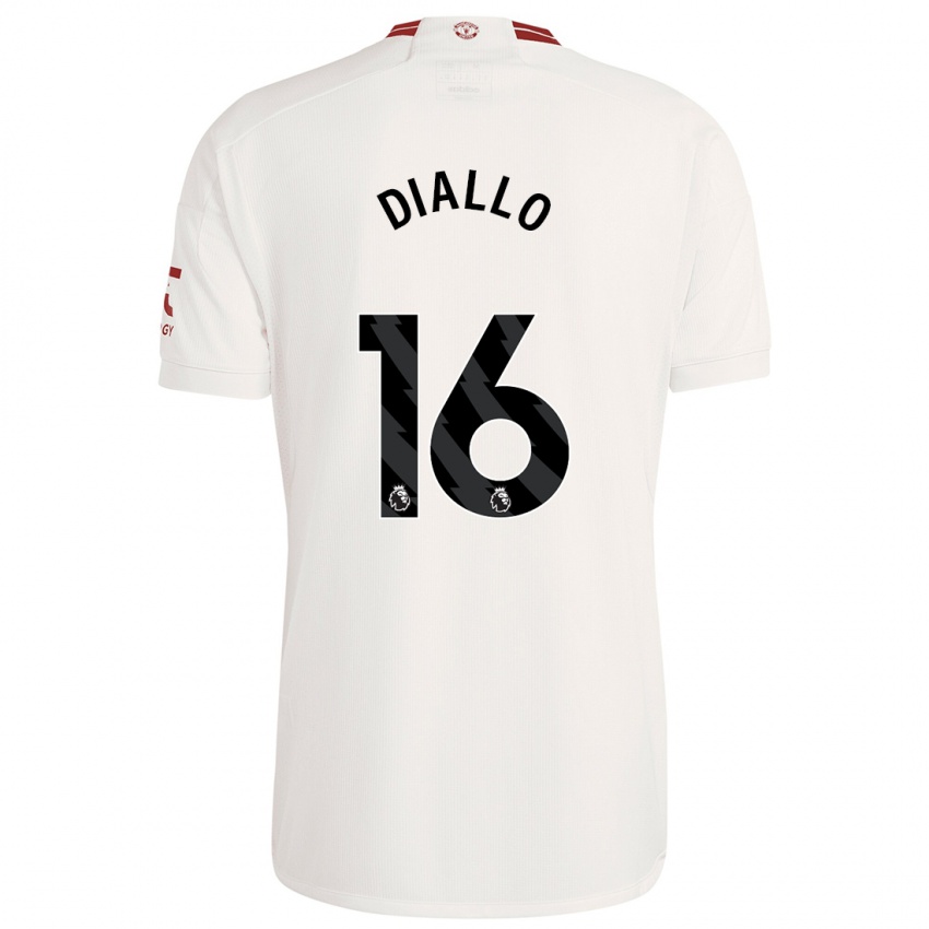 Niño Camiseta Amad Diallo #16 Blanco Equipación Tercera 2023/24 La Camisa México