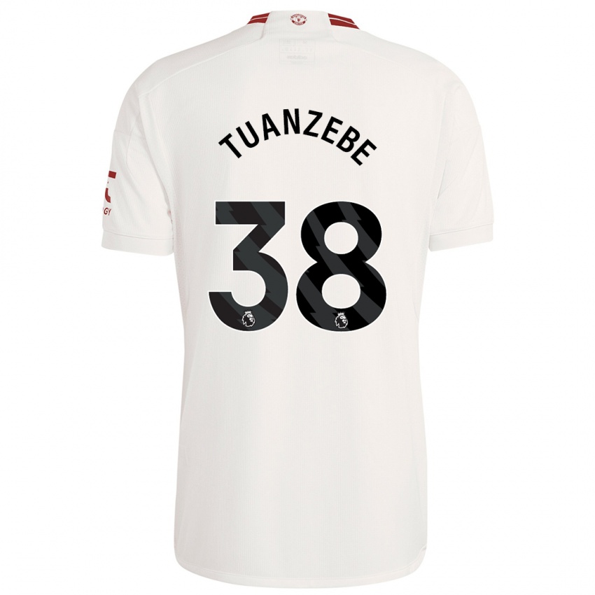 Niño Camiseta Axel Tuanzebe #38 Blanco Equipación Tercera 2023/24 La Camisa México
