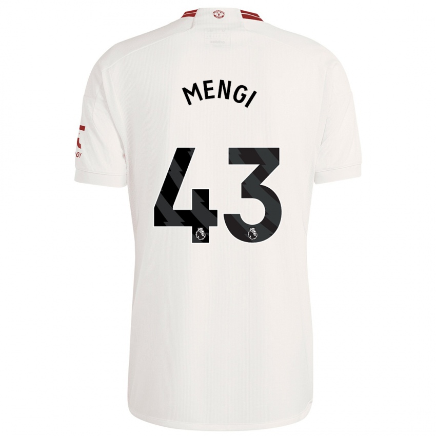 Niño Camiseta Teden Mengi #43 Blanco Equipación Tercera 2023/24 La Camisa México
