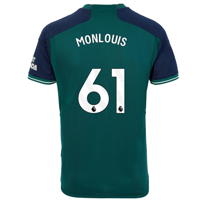 Niño Camiseta Zane Monlouis #61 Verde Equipación Tercera 2023/24 La Camisa México
