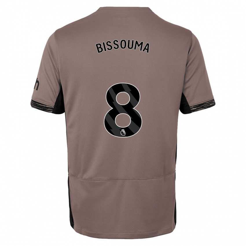 Niño Camiseta Yves Bissouma #8 Beige Obscuro Equipación Tercera 2023/24 La Camisa México