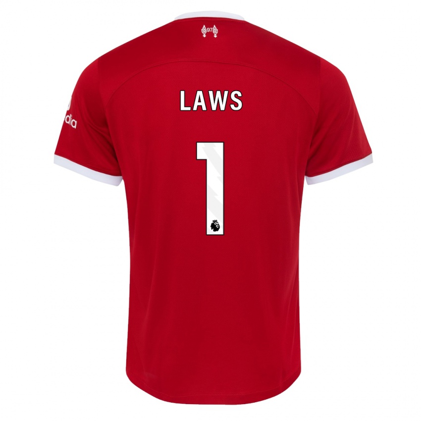 Hombre Camiseta Rachael Laws #1 Rojo 1ª Equipación 2023/24 La Camisa México