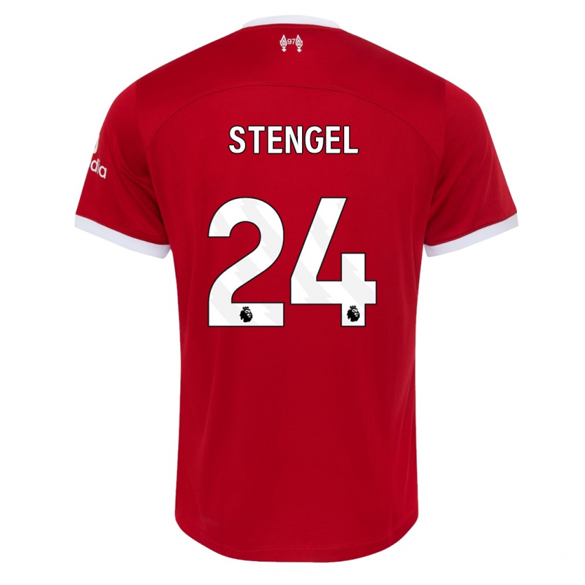 Hombre Camiseta Katie Stengel #24 Rojo 1ª Equipación 2023/24 La Camisa México