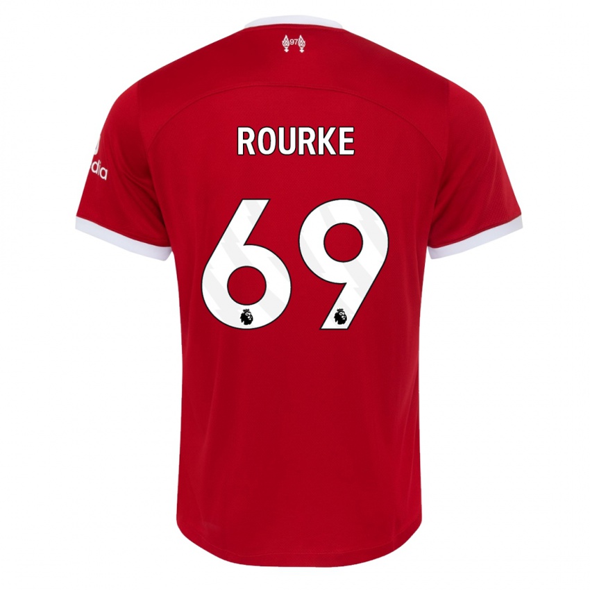 Hombre Camiseta Fidel O'rourke #69 Rojo 1ª Equipación 2023/24 La Camisa México