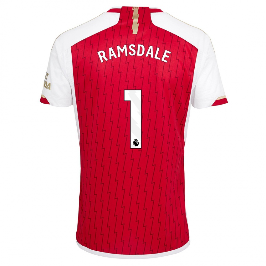 Hombre Camiseta Aaron Ramsdale #1 Rojo 1ª Equipación 2023/24 La Camisa México