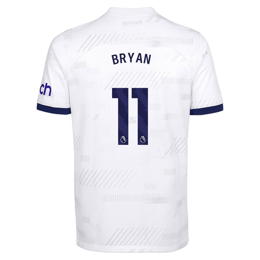 Hombre Camiseta Bryan Gil #11 Blanco 1ª Equipación 2023/24 La Camisa México