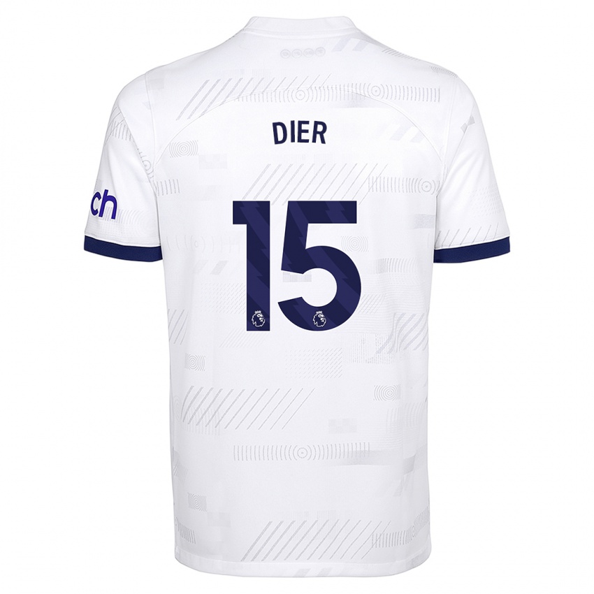 Hombre Camiseta Eric Dier #15 Blanco 1ª Equipación 2023/24 La Camisa México