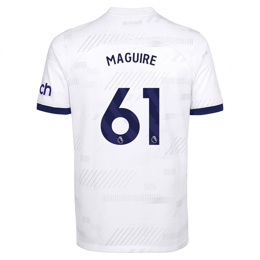 Hombre Camiseta Aaron Maguire #61 Blanco 1ª Equipación 2023/24 La Camisa México