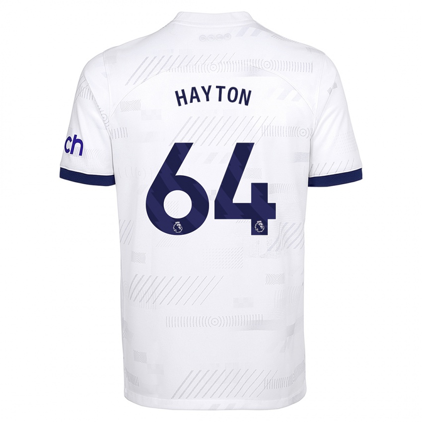 Hombre Camiseta Adam Hayton #64 Blanco 1ª Equipación 2023/24 La Camisa México
