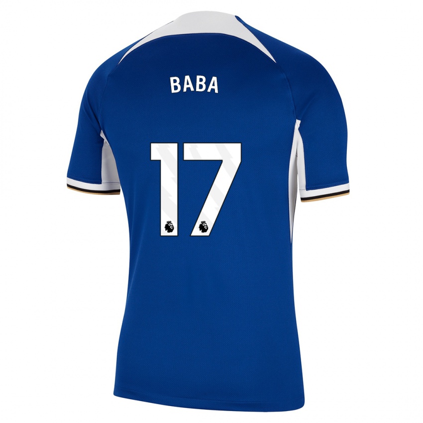 Hombre Camiseta Abdul-Rahman Baba #17 Azul 1ª Equipación 2023/24 La Camisa México