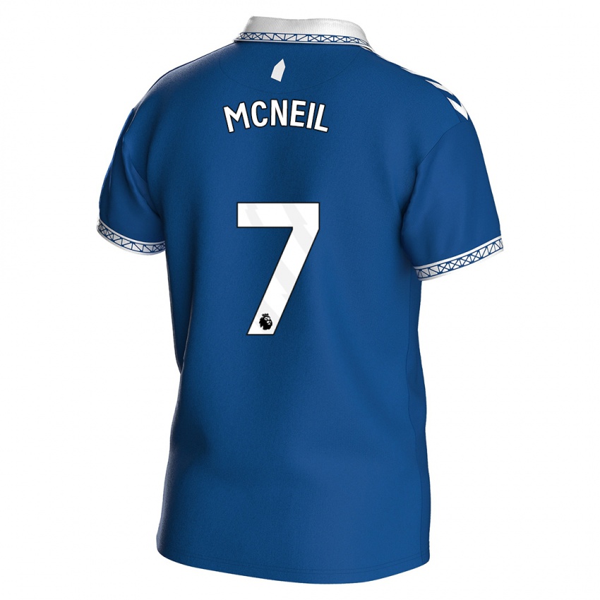 Hombre Camiseta Dwight Mcneil #7 Azul Real 1ª Equipación 2023/24 La Camisa México