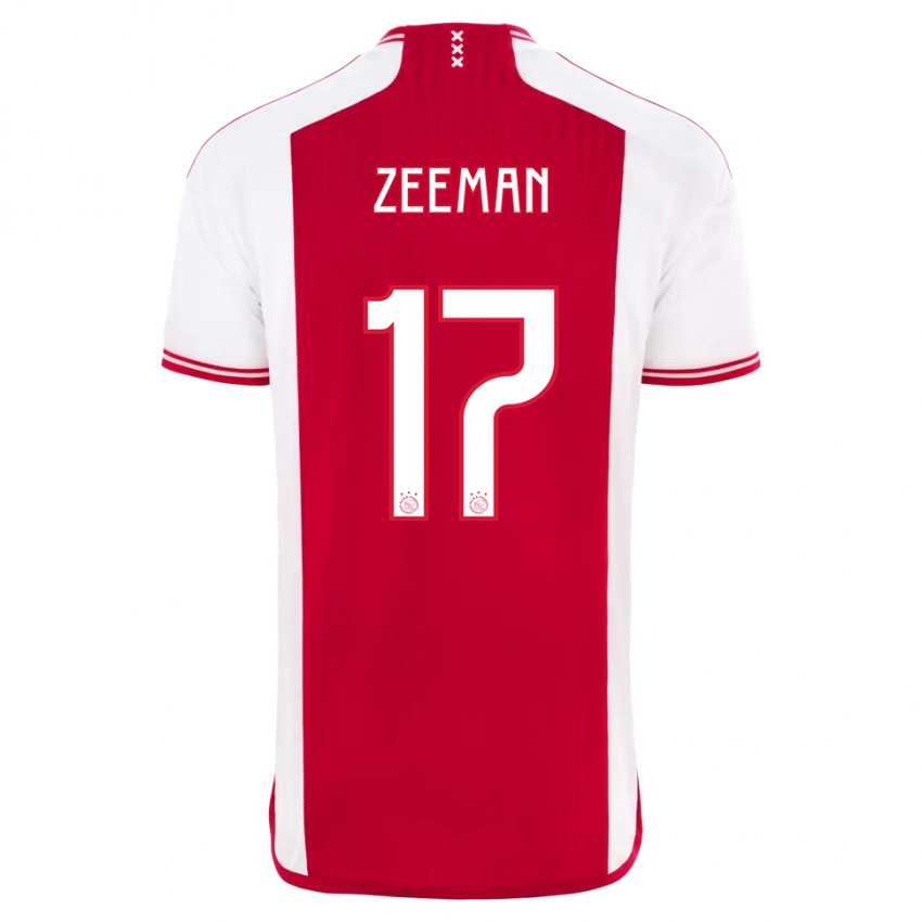 Hombre Camiseta Kelly Zeeman #17 Rojo Blanco 1ª Equipación 2023/24 La Camisa México