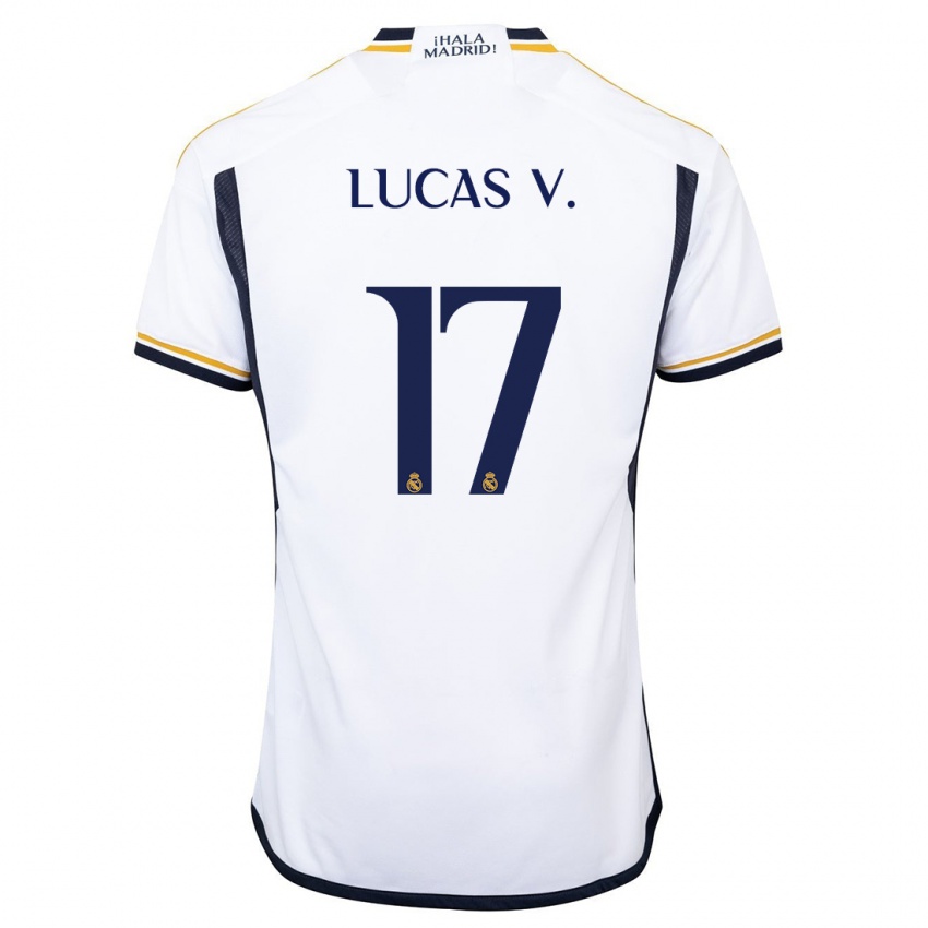 Hombre Camiseta Lucas Vazquez #17 Blanco 1ª Equipación 2023/24 La Camisa México