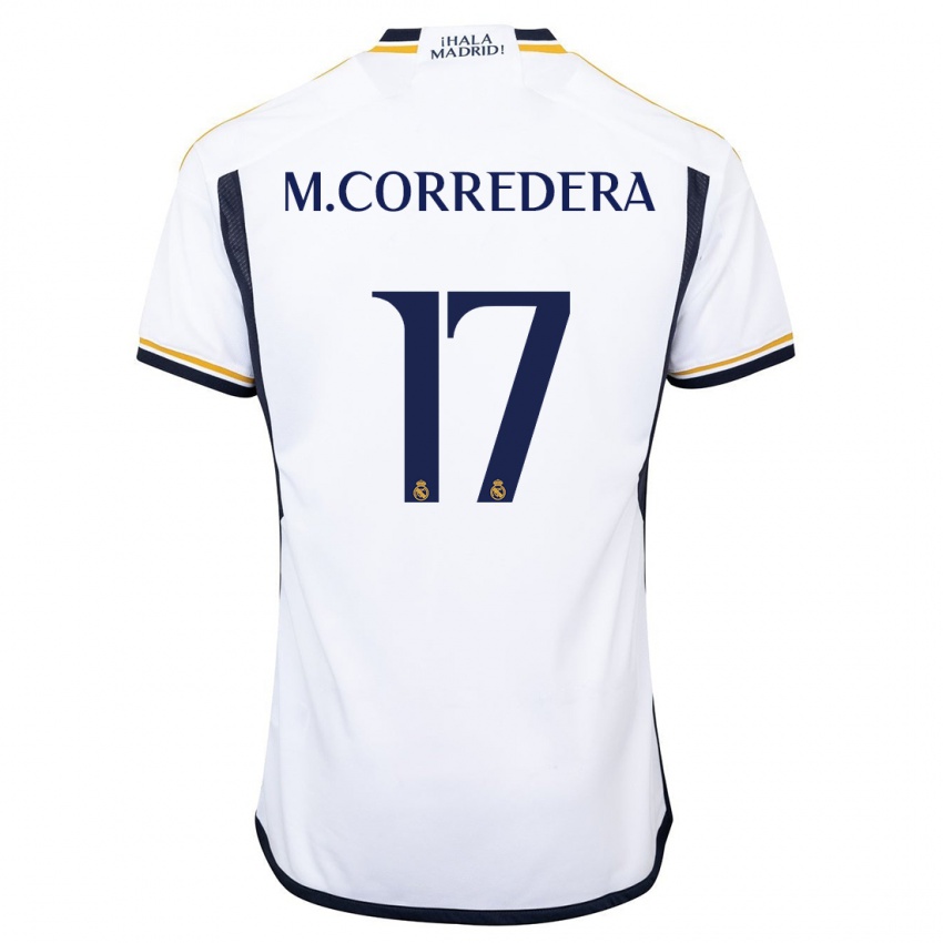 Hombre Camiseta Marta Corredera #17 Blanco 1ª Equipación 2023/24 La Camisa México