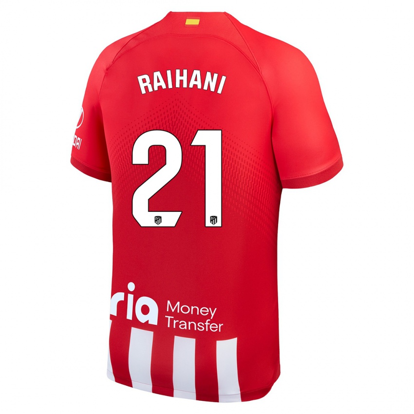 Hombre Camiseta Abde Raihani #21 Rojo Blanco 1ª Equipación 2023/24 La Camisa México