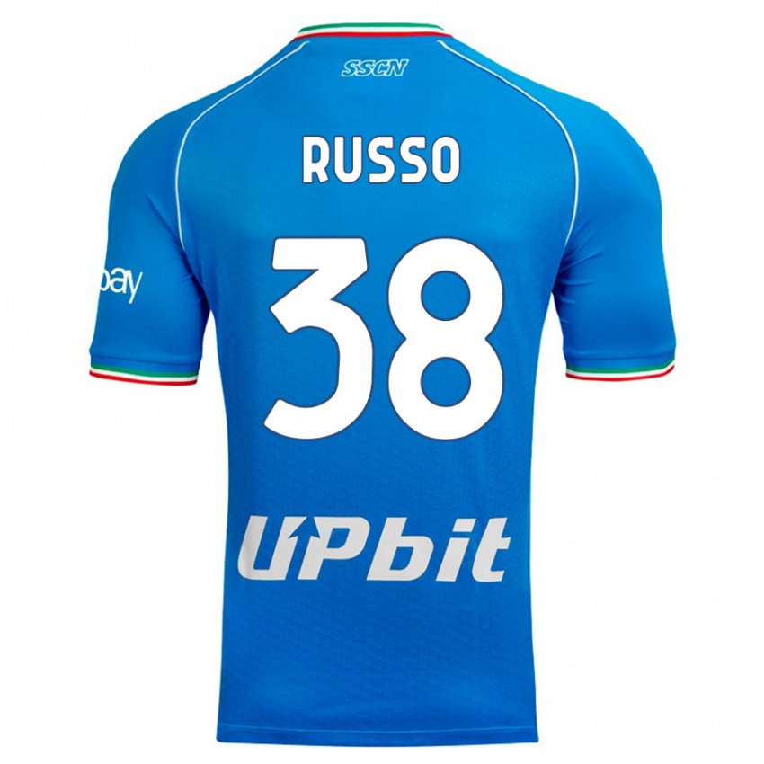 Hombre Camiseta Lorenzo Russo #38 Cielo Azul 1ª Equipación 2023/24 La Camisa México
