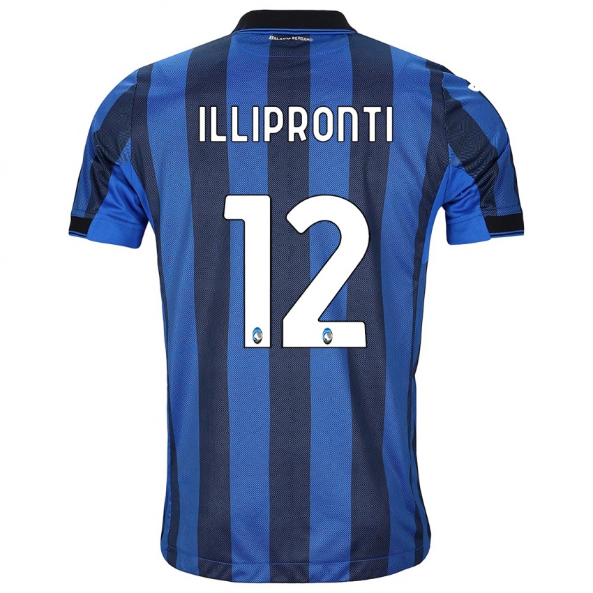 Hombre Camiseta Filippo Illipronti #12 Azul Negro 1ª Equipación 2023/24 La Camisa México