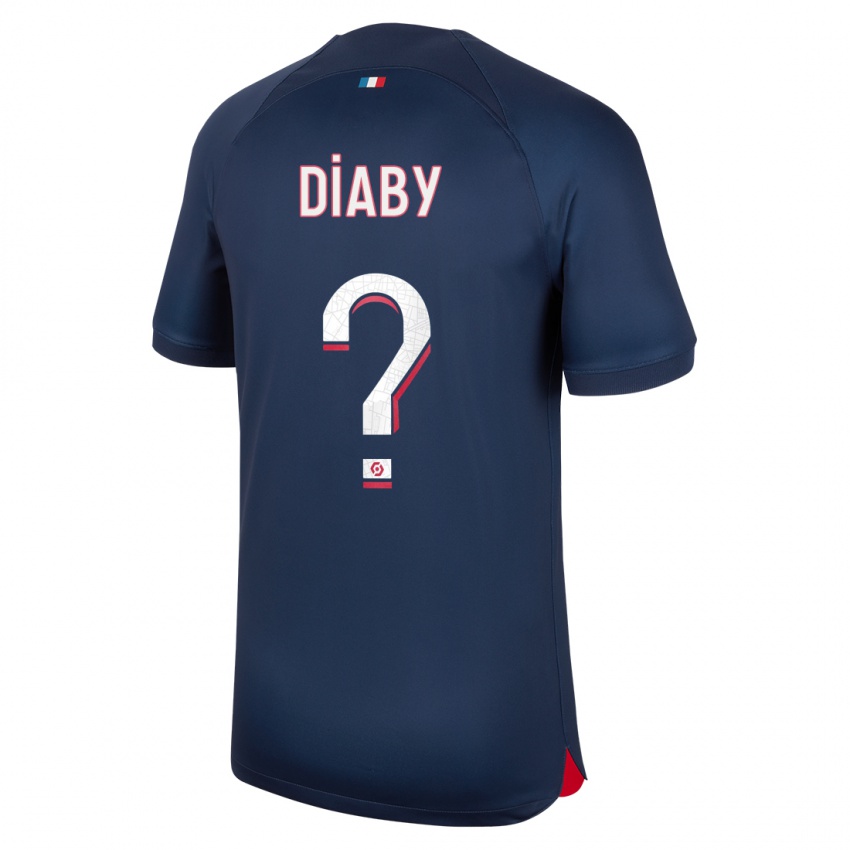 Hombre Camiseta Ibrahima Diaby #0 Azul Rojo 1ª Equipación 2023/24 La Camisa México