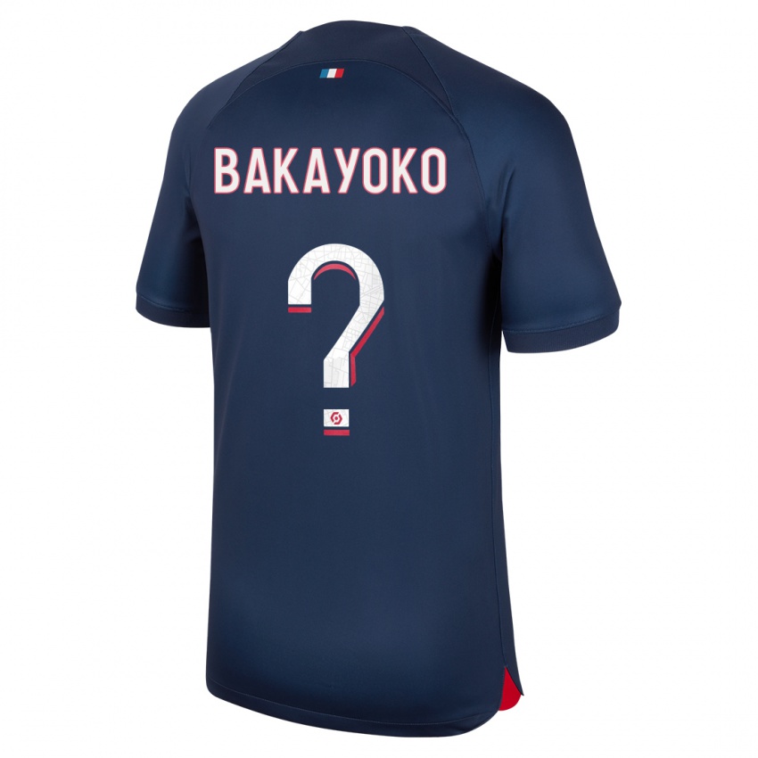Hombre Camiseta Ibrahim Bakayoko #0 Azul Rojo 1ª Equipación 2023/24 La Camisa México