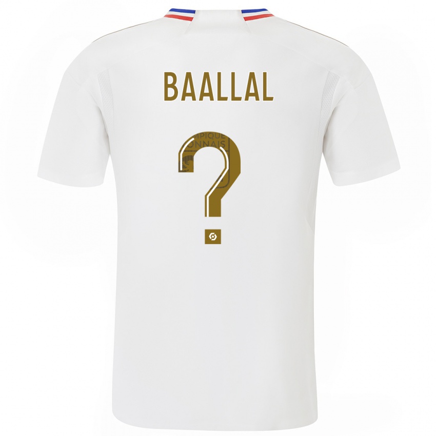 Hombre Camiseta Abdellah Baallal #0 Blanco 1ª Equipación 2023/24 La Camisa México