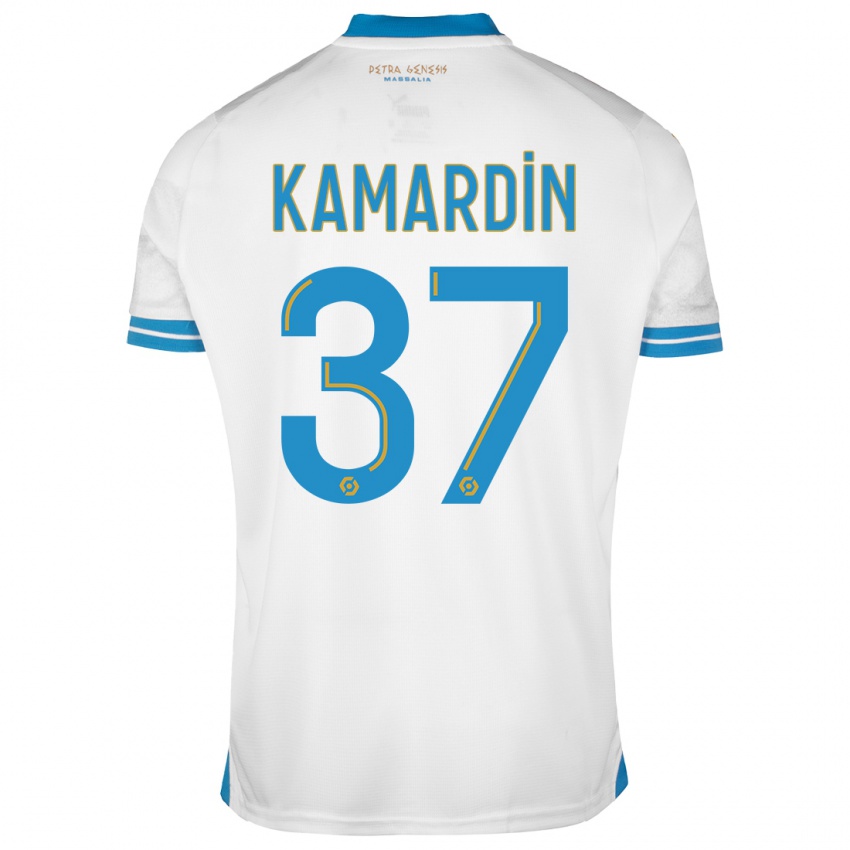 Hombre Camiseta Aaron Kamardin #37 Blanco 1ª Equipación 2023/24 La Camisa México