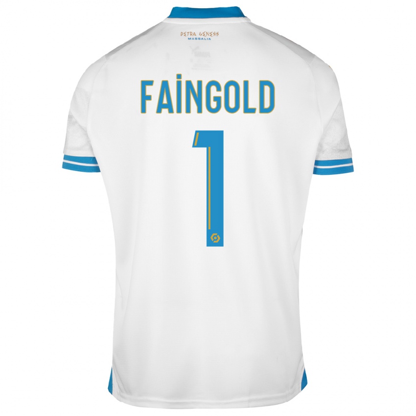 Hombre Camiseta Abbie Faingold #1 Blanco 1ª Equipación 2023/24 La Camisa México