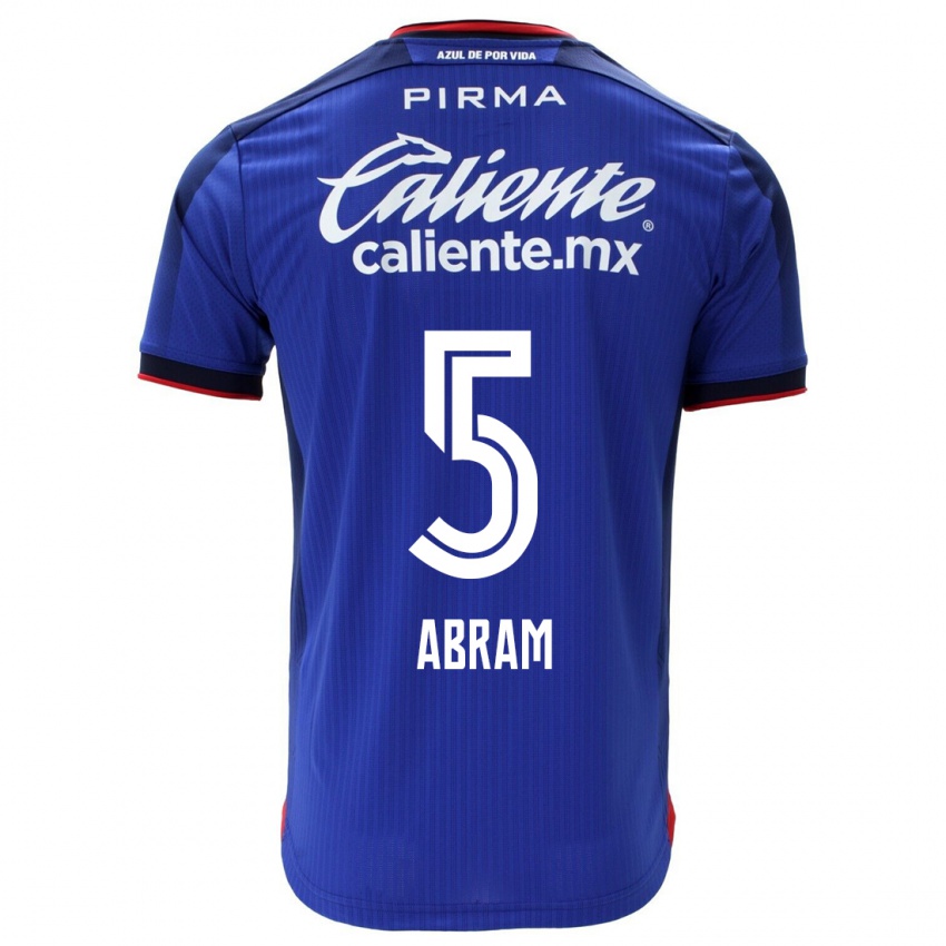 Hombre Camiseta Luis Abram #5 Azul 1ª Equipación 2023/24 La Camisa México