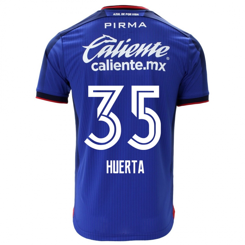 Hombre Camiseta Renata Huerta #35 Azul 1ª Equipación 2023/24 La Camisa México