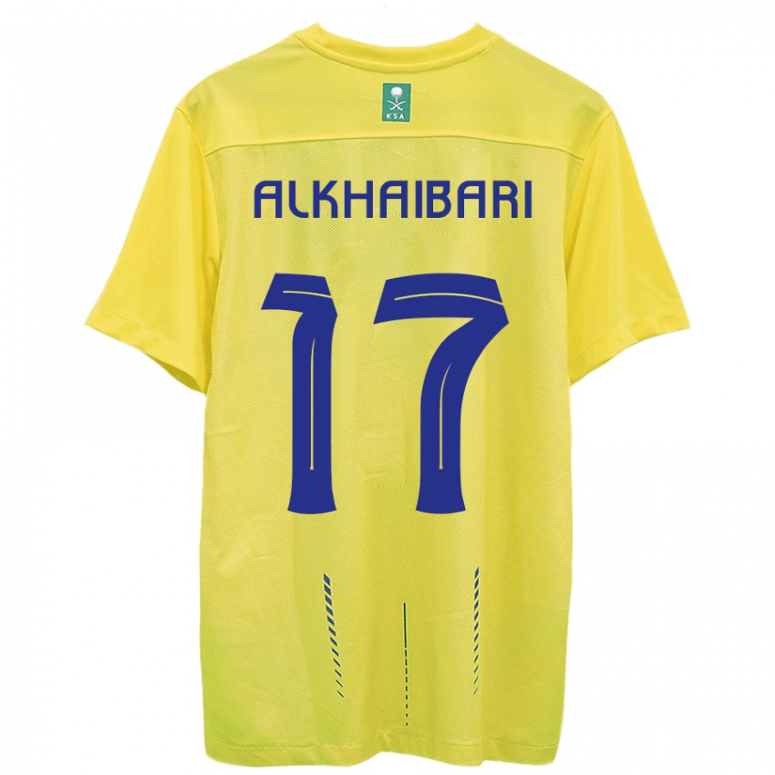 Hombre Camiseta Abdullah Al-Khaibari #17 Amarillo 1ª Equipación 2023/24 La Camisa México