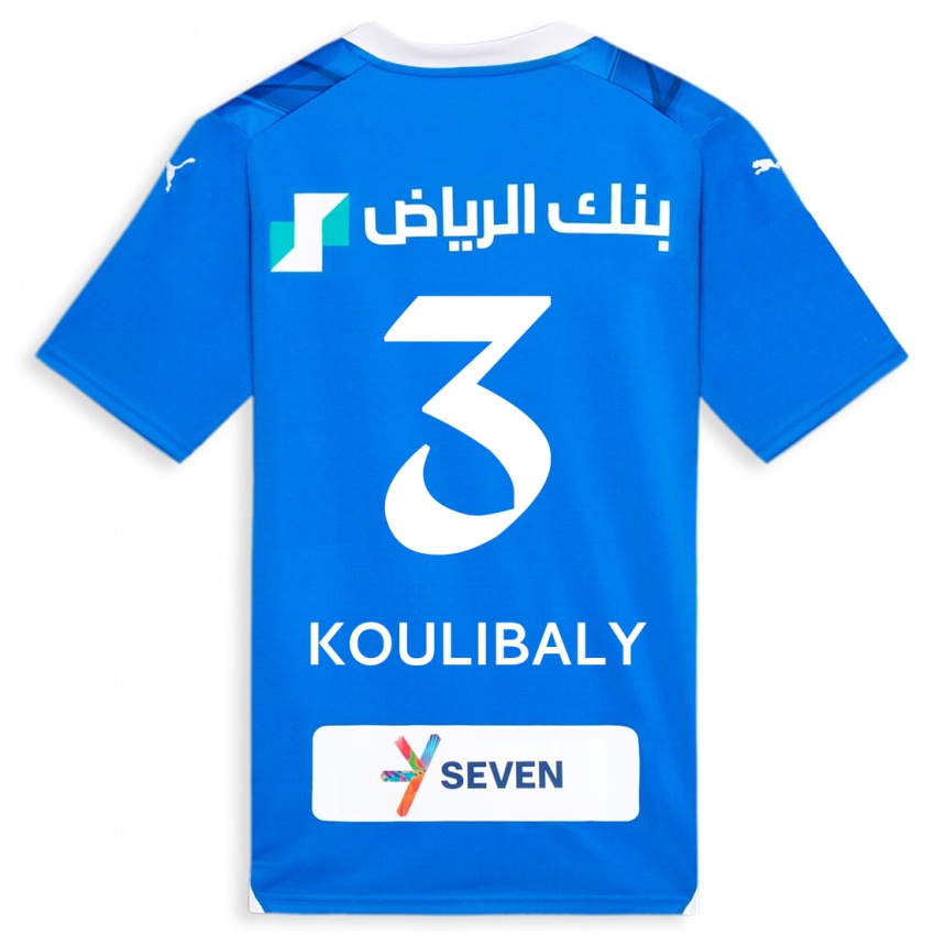 Hombre Camiseta Kalidou Koulibaly #3 Azul 1ª Equipación 2023/24 La Camisa México