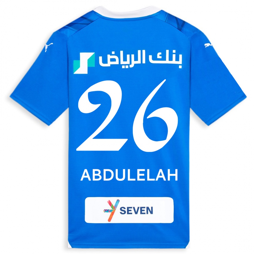 Hombre Camiseta Abdulelah Al-Malki #26 Azul 1ª Equipación 2023/24 La Camisa México