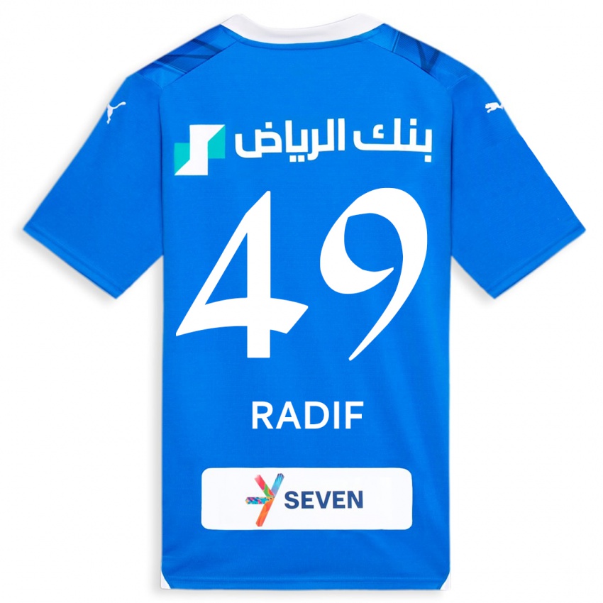 Hombre Camiseta Abdullah Radif #49 Azul 1ª Equipación 2023/24 La Camisa México