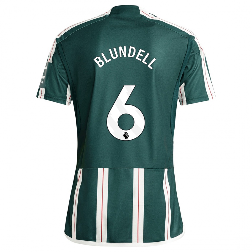 Hombre Camiseta Hannah Blundell #6 Verde Oscuro 2ª Equipación 2023/24 La Camisa México