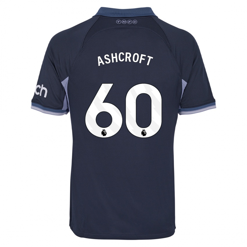 Hombre Camiseta Tyrell Ashcroft #60 Azul Oscuro 2ª Equipación 2023/24 La Camisa México