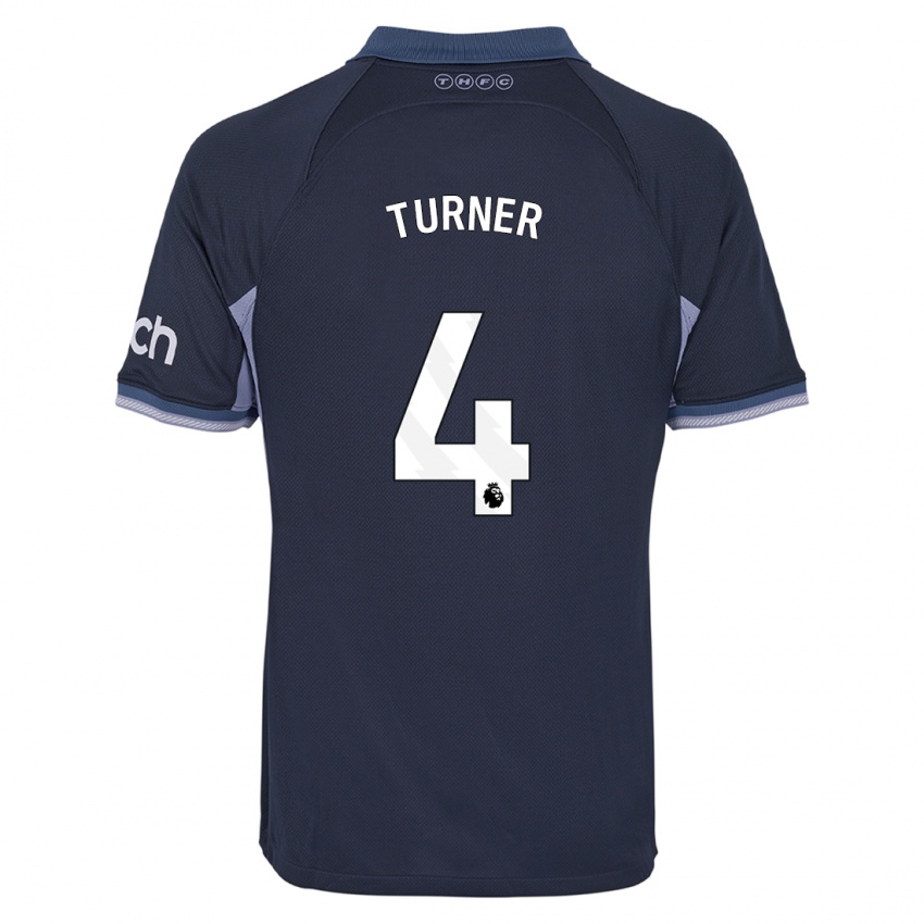 Hombre Camiseta Amy Turner #4 Azul Oscuro 2ª Equipación 2023/24 La Camisa México