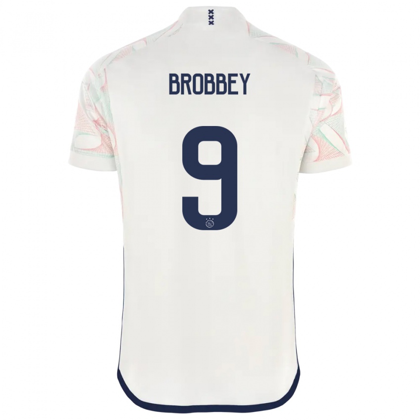 Hombre Camiseta Brian Brobbey #9 Blanco 2ª Equipación 2023/24 La Camisa México